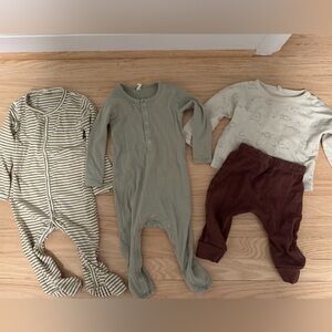 Quincy Mae Pajamas and Outfits 12-18m